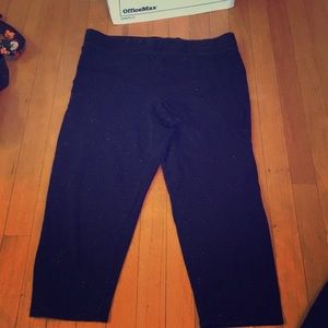 Speckled Pink Cropped Leggings